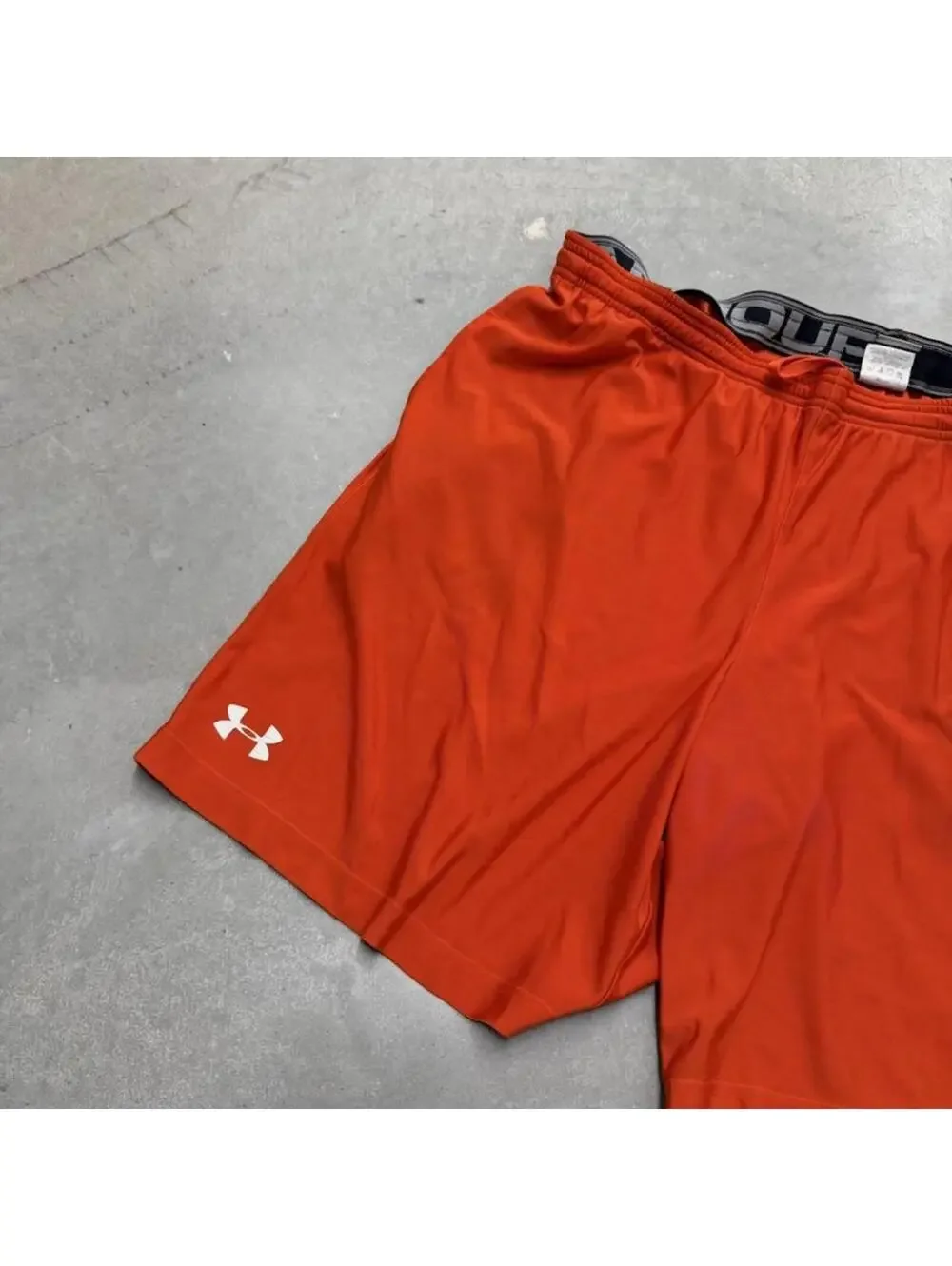 Under Armour Princeton Tigers Shorts Mens XL Orange Athletic Training Gym Shorts - Picture 3 of 7